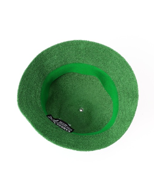 KANGOL(カンゴール)の「(KANGOL)バミューダカジュアルベルハット(ハット・レディース・ブラック/グリーン・MEDIUM)」の4枚目の写真