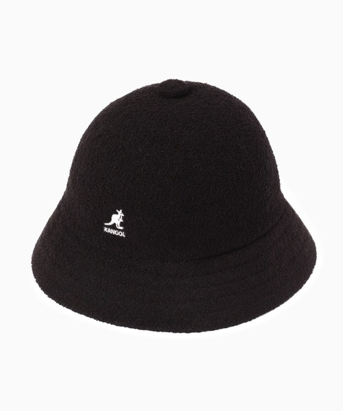 KANGOL(カンゴール)の「(KANGOL)バミューダカジュアルベルハット(ハット・レディース・ブラック/グリーン・MEDIUM)」の7枚目の写真