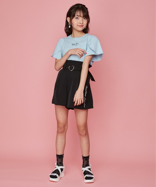 JENNI love(ジェニィラブ)の「チューリップスリーブTシャツ(Tシャツ/カットソー・キッズ・サックスブルー/カーキ/ピンク・130cm/140cm/150cm/160cm)」の22枚目の写真