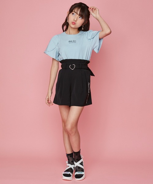 JENNI love(ジェニィラブ)の「チューリップスリーブTシャツ(Tシャツ/カットソー・キッズ・サックスブルー/カーキ/ピンク・130cm/140cm/150cm/160cm)」の20枚目の写真