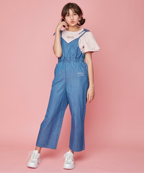 JENNI love(ジェニィラブ)の「チューリップスリーブTシャツ(Tシャツ/カットソー・キッズ・サックスブルー/カーキ/ピンク・130cm/140cm/150cm/160cm)」の19枚目の写真