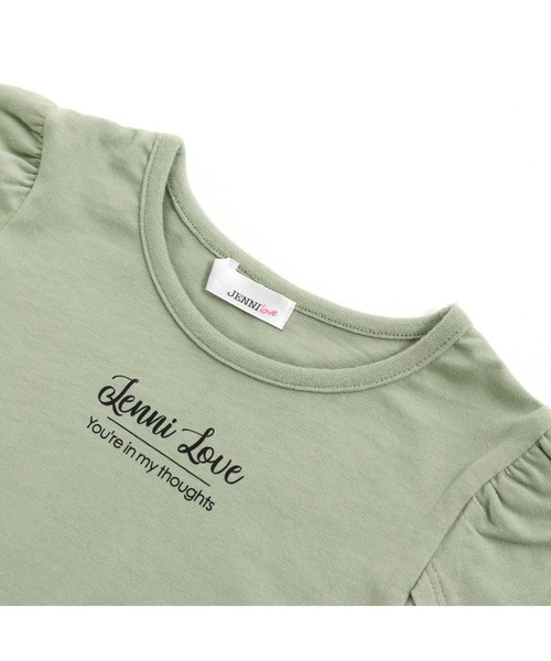 JENNI love(ジェニィラブ)の「チューリップスリーブTシャツ(Tシャツ/カットソー・キッズ・サックスブルー/カーキ/ピンク・130cm/140cm/150cm/160cm)」の10枚目の写真
