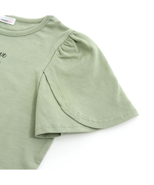 JENNI love(ジェニィラブ)の「チューリップスリーブTシャツ(Tシャツ/カットソー・キッズ・サックスブルー/カーキ/ピンク・130cm/140cm/150cm/160cm)」の15枚目の写真