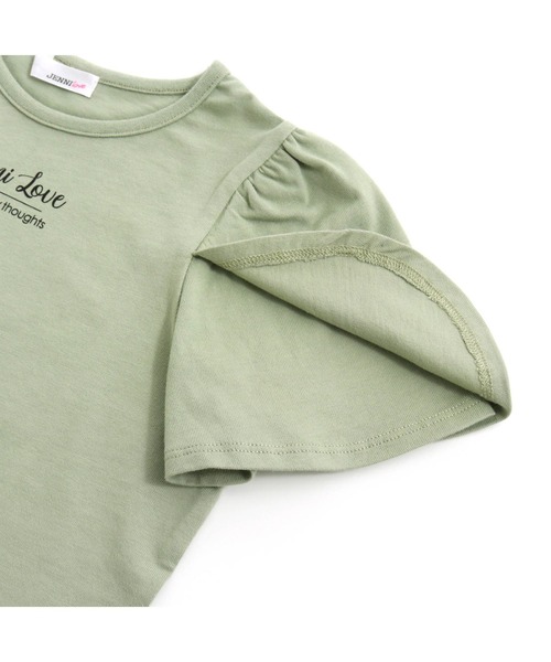 JENNI love(ジェニィラブ)の「チューリップスリーブTシャツ(Tシャツ/カットソー・キッズ・サックスブルー/カーキ/ピンク・130cm/140cm/150cm/160cm)」の12枚目の写真