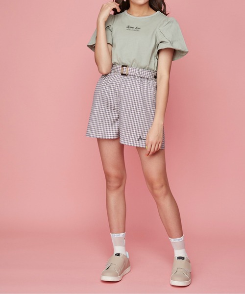 JENNI love(ジェニィラブ)の「チューリップスリーブTシャツ(Tシャツ/カットソー・キッズ・サックスブルー/カーキ/ピンク・130cm/140cm/150cm/160cm)」の16枚目の写真