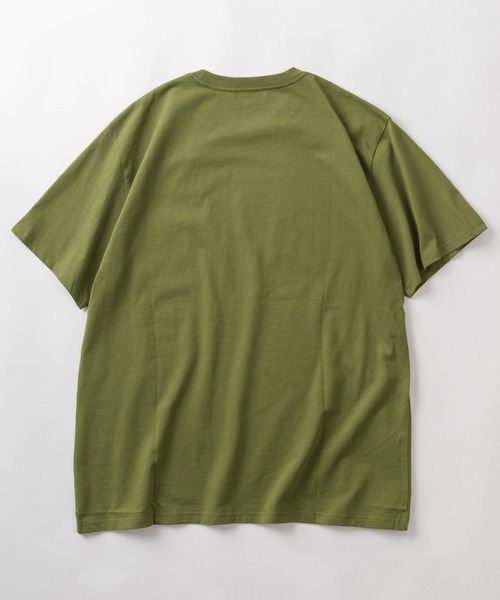 Carhartt WIP（カーハートダブリューアイピー）の「【Carhartt/カーハート】ブランドロゴ ワンポイントワッペン付き ポケット半袖Tシャツ/CH POCKET T-SHIRT（Tシャツ/カットソー・メンズ・グレイッシュブルー/アッシュグレー/ブラック/サンドベージュ/ホワイト/モスグリーン・M/L/XL）」の8枚目の写真