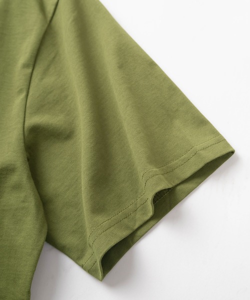 Carhartt WIP（カーハートダブリューアイピー）の「【Carhartt/カーハート】ブランドロゴ ワンポイントワッペン付き ポケット半袖Tシャツ/CH POCKET T-SHIRT（Tシャツ/カットソー・メンズ・グレイッシュブルー/アッシュグレー/ブラック/サンドベージュ/ホワイト/モスグリーン・M/L/XL）」の12枚目の写真