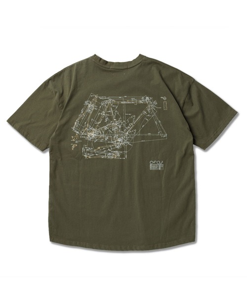 narifuri(ナリフリ)の「nanotec 制菌バックプリントTシャツ(Tシャツ/カットソー・メンズ・ブラウン/ホワイト/ブラック/カーキ・SMALL/MEDIUM/LARGE)」の4枚目の写真