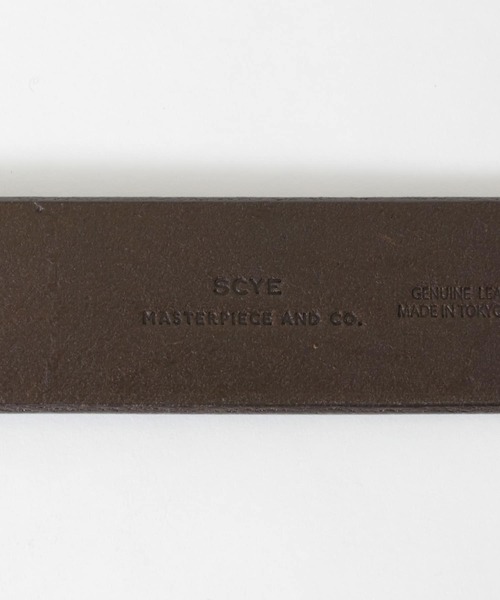 Scye（サイ）の「Scye　Leather New Basic Belt（ベルト・メンズ・ブラック/ダークブラウン・MEDIUM）」の6枚目の写真