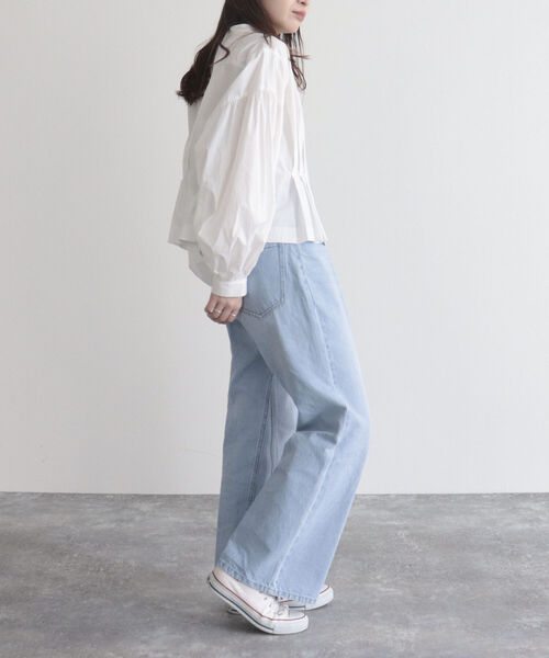 fredy emue（フレディエミュ）の「【fredy emue/フレディエミュ】クロプトバンドカラーシャツブルゾン（シャツ/ブラウス・レディース・オフホワイト/ネイビー/カーキ・38）」の7枚目の写真