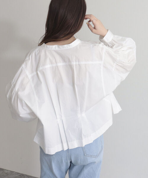 fredy emue（フレディエミュ）の「【fredy emue/フレディエミュ】クロプトバンドカラーシャツブルゾン（シャツ/ブラウス・レディース・オフホワイト/ネイビー/カーキ・38）」の12枚目の写真