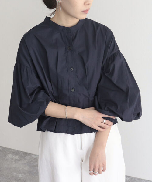 fredy emue（フレディエミュ）の「【fredy emue/フレディエミュ】クロプトバンドカラーシャツブルゾン（シャツ/ブラウス・レディース・オフホワイト/ネイビー/カーキ・38）」の17枚目の写真