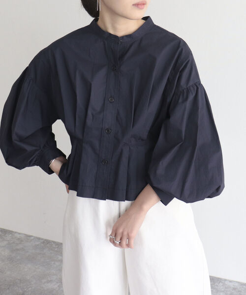 fredy emue（フレディエミュ）の「【fredy emue/フレディエミュ】クロプトバンドカラーシャツブルゾン（シャツ/ブラウス・レディース・オフホワイト/ネイビー/カーキ・38）」の19枚目の写真