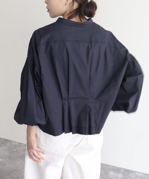 fredy emue（フレディエミュ）の「【fredy emue/フレディエミュ】クロプトバンドカラーシャツブルゾン（シャツ/ブラウス・レディース・オフホワイト/ネイビー/カーキ・38）」の20枚目の写真