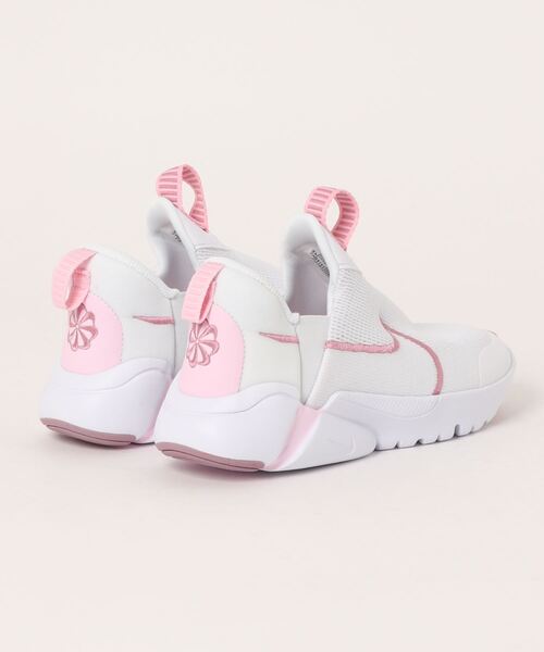 NIKE(ナイキ)の「NIKE ナイキ FLEX PLUS 2 PS キッズスニーカー スリッポン(フレックスプラス2PS) DV9000 100 ホワイト/エレメンタルピンク(スニーカー・キッズ・ホワイト×ピンク/ブラック×ホワイト・18.0cm/21.0cm/17.0cm/20.0cm/19.0cm/22.0cm)」の3枚目の写真