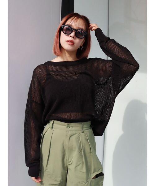 EVRIS（エヴリス）の「GEOMETRY FRAME サングラス（サングラス・レディース・ブラウン/ブラック・FREE）」の5枚目の写真