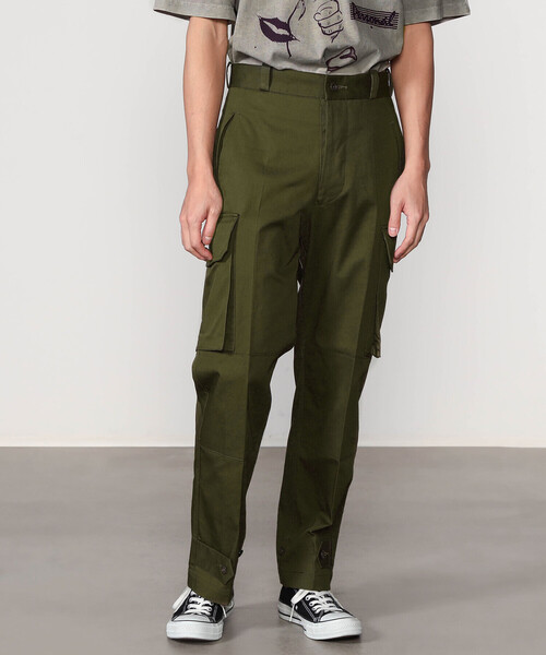 Bshop(ビショップ)の「Tangent | フレンチアーミー カーゴパンツ MEN(カーゴパンツ・メンズ・ブルー/オリーブ・48/44/46)」の2枚目の写真