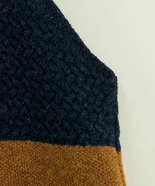 masterkey(マスターキー)の「mcg3263-COWICHAN-VEST ベスト(カーディガン/ボレロ・メンズ・パープル/ブラック・FREE)」の17枚目の写真