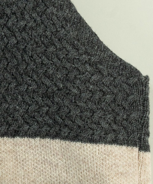 masterkey(マスターキー)の「mcg3263-COWICHAN-VEST ベスト(カーディガン/ボレロ・メンズ・パープル/ブラック・FREE)」の21枚目の写真