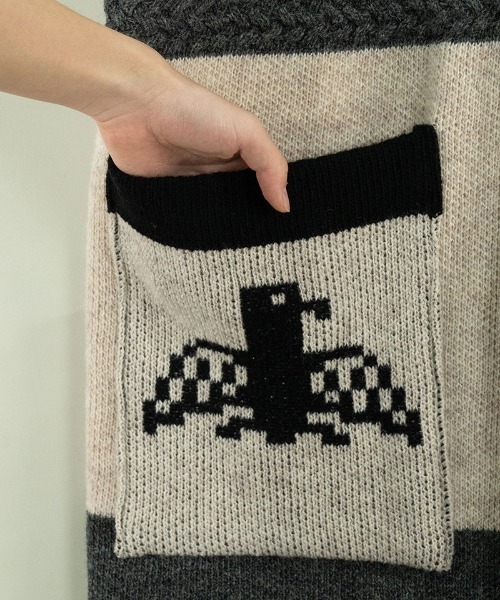 masterkey(マスターキー)の「mcg3263-COWICHAN-VEST ベスト(カーディガン/ボレロ・メンズ・パープル/ブラック・FREE)」の22枚目の写真