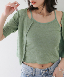 SLOBE citron. キラキラキャミ