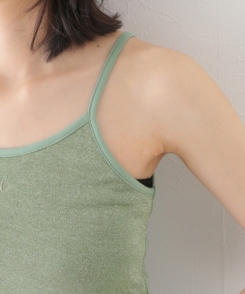 SLOBE citron.（スローブシトロン）の「SLOBE citron. キラキラキャミ（キャミソール・レディース・グリーン/ピンク・FREE）」の16枚目の写真