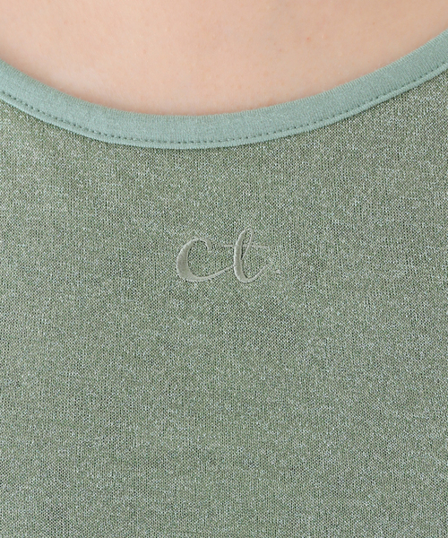 SLOBE citron.（スローブシトロン）の「SLOBE citron. キラキラキャミ（キャミソール・レディース・グリーン/ピンク・FREE）」の4枚目の写真