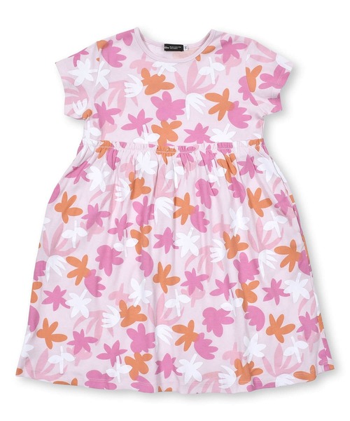 BeBe（ベベ）の「BeBe/アートフラワープリントワンピース(90~140cm)（ワンピース・キッズ・ブルー系その他/ピンク系その他・100/110/90/130/120/140）」の13枚目の写真