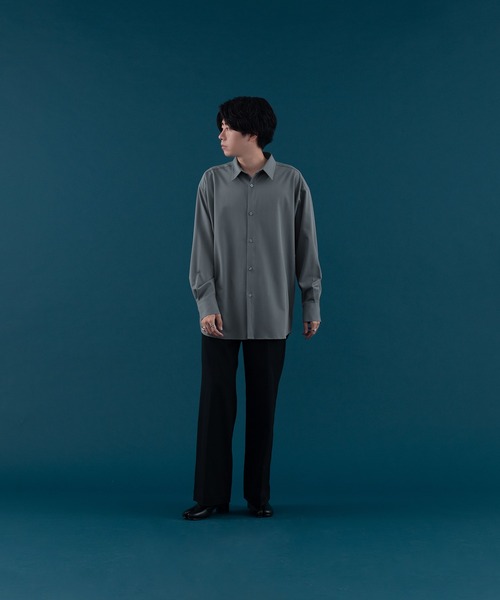SELLE GLANT(セレグランテ)の「WAIST BELT LONG SLEEVE SHIRT/ウエストベルトロングスリーブシャツ(シャツ/ブラウス・メンズ・ダークブルー/オフホワイト・MEDIUM/LARGE)」の10枚目の写真