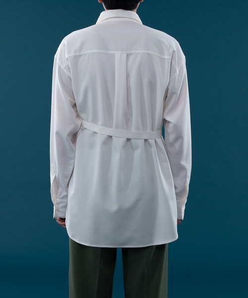 セール】WAIST BELT LONG SLEEVE SHIRT/ウエストベルトロングスリーブ