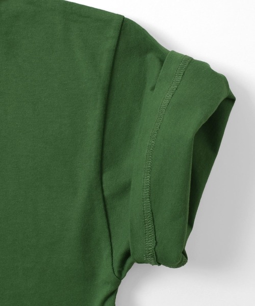 GLAZOS（グラソス）の「【接触冷感】裾レイヤード半袖Tシャツ（Tシャツ/カットソー・キッズ・インディゴブルー/グリーン/ブラック/ブルー・130cm/140cm/150cm/160cm/170cm）」の16枚目の写真