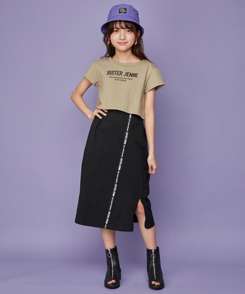 SISTER JENNI（SISTER JENNI）の「接触冷感Tシャツ＆マキシワンピセット（ワンピース・キッズ・カーキ/オフホワイト・150cm/140cm/130cm/160cm）」の5枚目の写真
