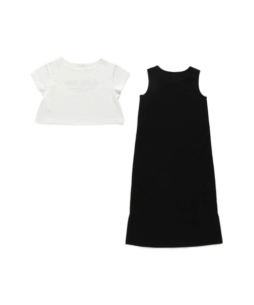 SISTER JENNI（SISTER JENNI）の「接触冷感Tシャツ＆マキシワンピセット（ワンピース・キッズ・カーキ/オフホワイト・150cm/140cm/130cm/160cm）」の10枚目の写真