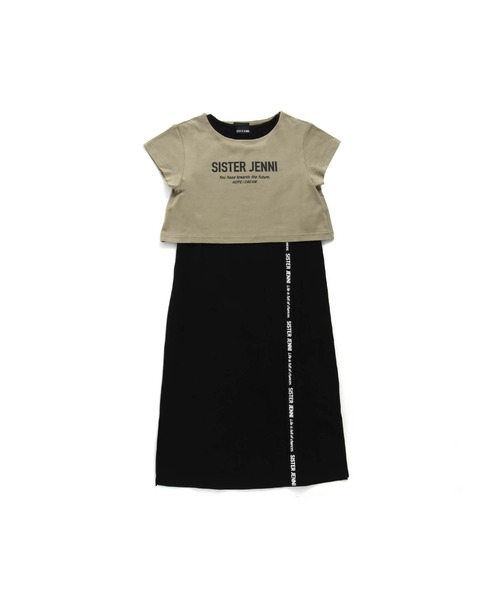 SISTER JENNI（SISTER JENNI）の「接触冷感Tシャツ＆マキシワンピセット（ワンピース・キッズ・カーキ/オフホワイト・150cm/140cm/130cm/160cm）」の11枚目の写真