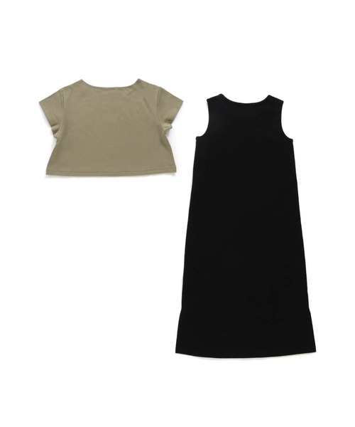 SISTER JENNI（SISTER JENNI）の「接触冷感Tシャツ＆マキシワンピセット（ワンピース・キッズ・カーキ/オフホワイト・150cm/140cm/130cm/160cm）」の14枚目の写真