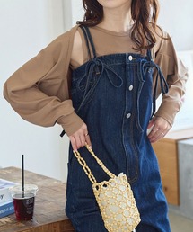 KOBE LETTUCE（コウベレタス）の「リブボレロカーディガン＆リブタンクトップSET（アンサンブル）」