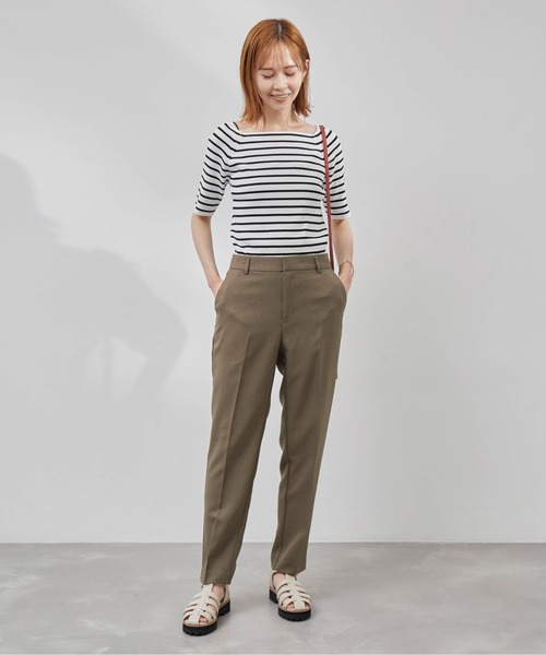 ROPE' PICNIC（ロペピクニック）の「Powder Twill Stretch テーパードパンツ（その他パンツ・レディース・ブラック/ダークブラウン/ブルー・36/38/40）」の22枚目の写真