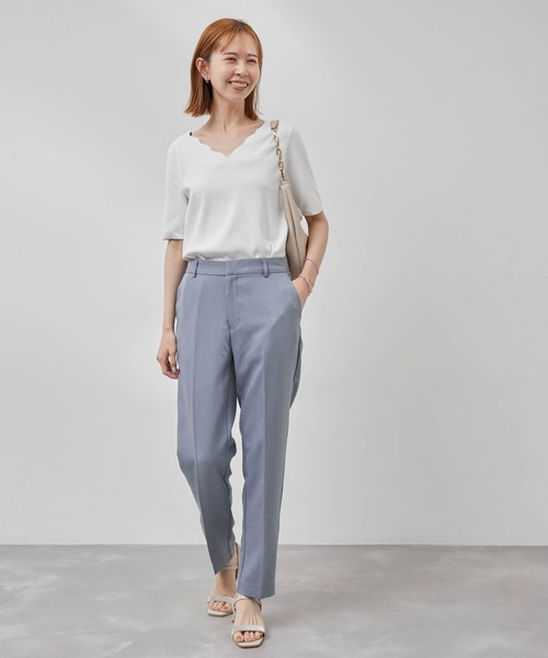 ROPE' PICNIC（ロペピクニック）の「Powder Twill Stretch テーパードパンツ（その他パンツ・レディース・ブラック/ダークブラウン/ブルー・36/38/40）」の20枚目の写真