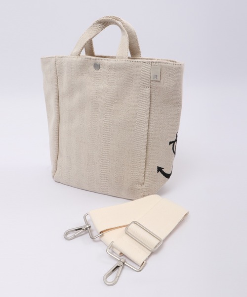 ROOTOTE(ルートート)の「ROOTOTE 雑材2WAYミニトートバッグ(トートバッグ・メンズ・ベージュ系その他3/ベージュ系その他2/ベージュ系その他・FREE)」の4枚目の写真