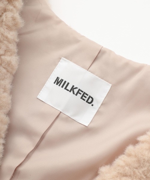 MILKFED.（ミルクフェド）の「FUR VEST（ベスト・レディース・ブラック/ブラウン/オフホワイト・ONE SIZE）」の8枚目の写真