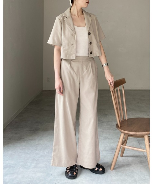 Schott ベージュ テーラードジャケットとパンツセット L Schott ベージュ テーラードジャケットとパンツセット L S-LL