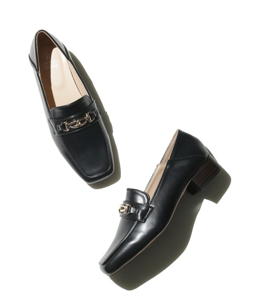 ROPE' PICNIC(ロペピクニック)の「スクエアトゥビットローファーバブーシュ(ローファー・レディース・ブラック/キナリ/ピンク系その他2・23.0cm/23.5cm/24.0cm/24.5cm/25.0cm)」の4枚目の写真