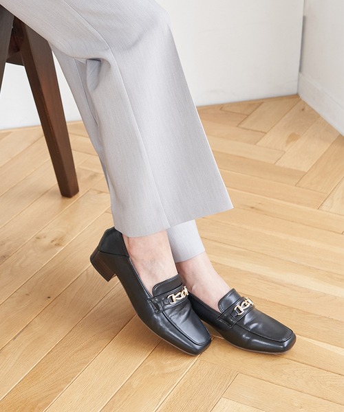 ROPE' PICNIC(ロペピクニック)の「スクエアトゥビットローファーバブーシュ(ローファー・レディース・ブラック/キナリ/ピンク系その他2・23.0cm/23.5cm/24.0cm/24.5cm/25.0cm)」の14枚目の写真