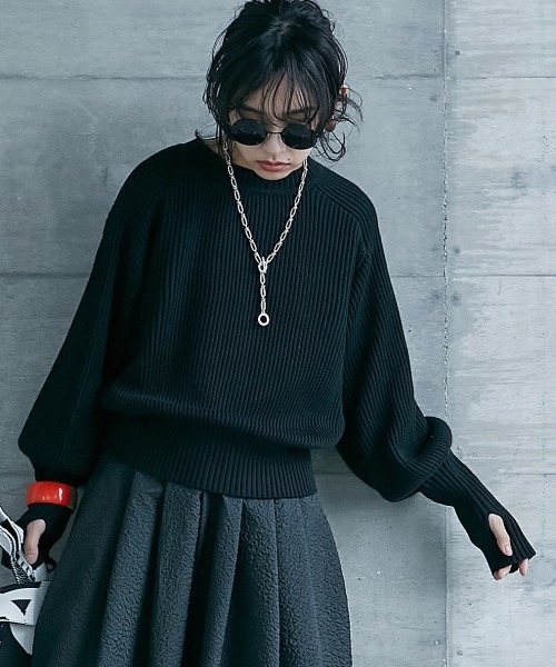 GEVS.(ジェイヴィス)の「<大きいサイズ> 2WAYニットカーディガン GEVS.(カーディガン/ボレロ・レディース・レッド/ブラック/ブルー・L/LL/3L/4L/5L)」の2枚目の写真