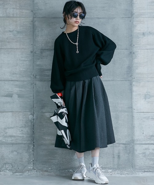 GEVS.(ジェイヴィス)の「<大きいサイズ> 2WAYニットカーディガン GEVS.(カーディガン/ボレロ・レディース・レッド/ブラック/ブルー・L/LL/3L/4L/5L)」の14枚目の写真