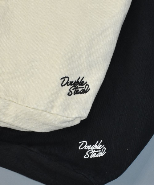 DOUBLE STEAL（ダブルスティール）の「ビッグホーボーバッグ（トートバッグ・メンズ・ブラック/ベージュ・FREE）」の4枚目の写真