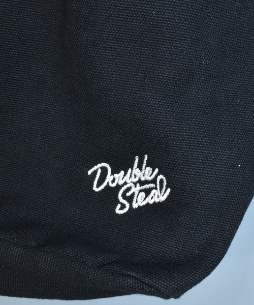 DOUBLE STEAL（ダブルスティール）の「ビッグホーボーバッグ（トートバッグ・メンズ・ブラック/ベージュ・FREE）」の7枚目の写真