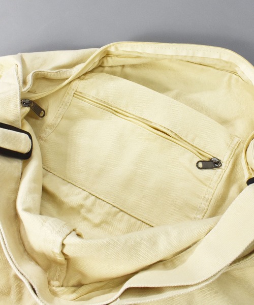 DOUBLE STEAL（ダブルスティール）の「ビッグホーボーバッグ（トートバッグ・メンズ・ブラック/ベージュ・FREE）」の8枚目の写真