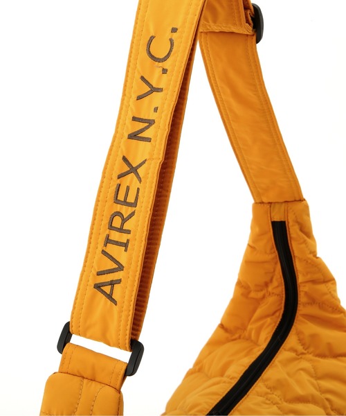 AVIREX（アヴィレックス）の「【限定】BONDING QUILTING SHOULDER BAG/ボンディング キルティングショルダーバッグ（ショルダーバッグ・レディース・オレンジ/ブラック/オリーブ/ネイビー/マスタード・FREE/F）」の17枚目の写真