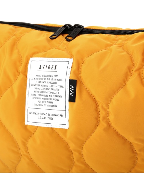 AVIREX（アヴィレックス）の「【限定】BONDING QUILTING SHOULDER BAG/ボンディング キルティングショルダーバッグ（ショルダーバッグ・レディース・オレンジ/ブラック/オリーブ/ネイビー/マスタード・FREE/F）」の19枚目の写真